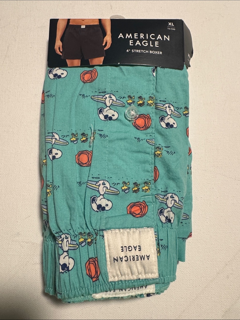 Snoopy Boxers Mens XL American Eagle Beach